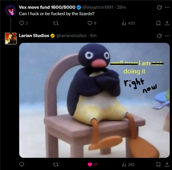 拉瑞安工作室回应玩家：神界新作会有和蜥蜴人的亲密互动吗？