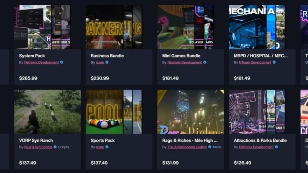 Rockstar Games推出官方模组交易平台Cfx Marketplace