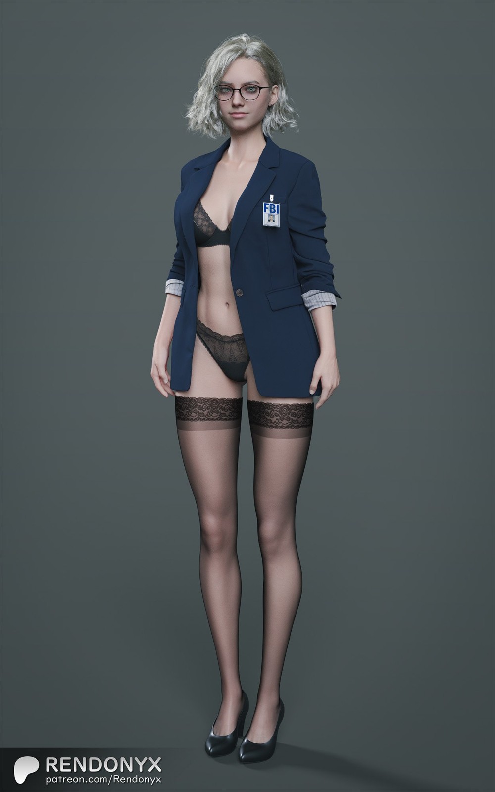 最终幻想大神发生化危机性感内衣图，粉丝求推渲染模型