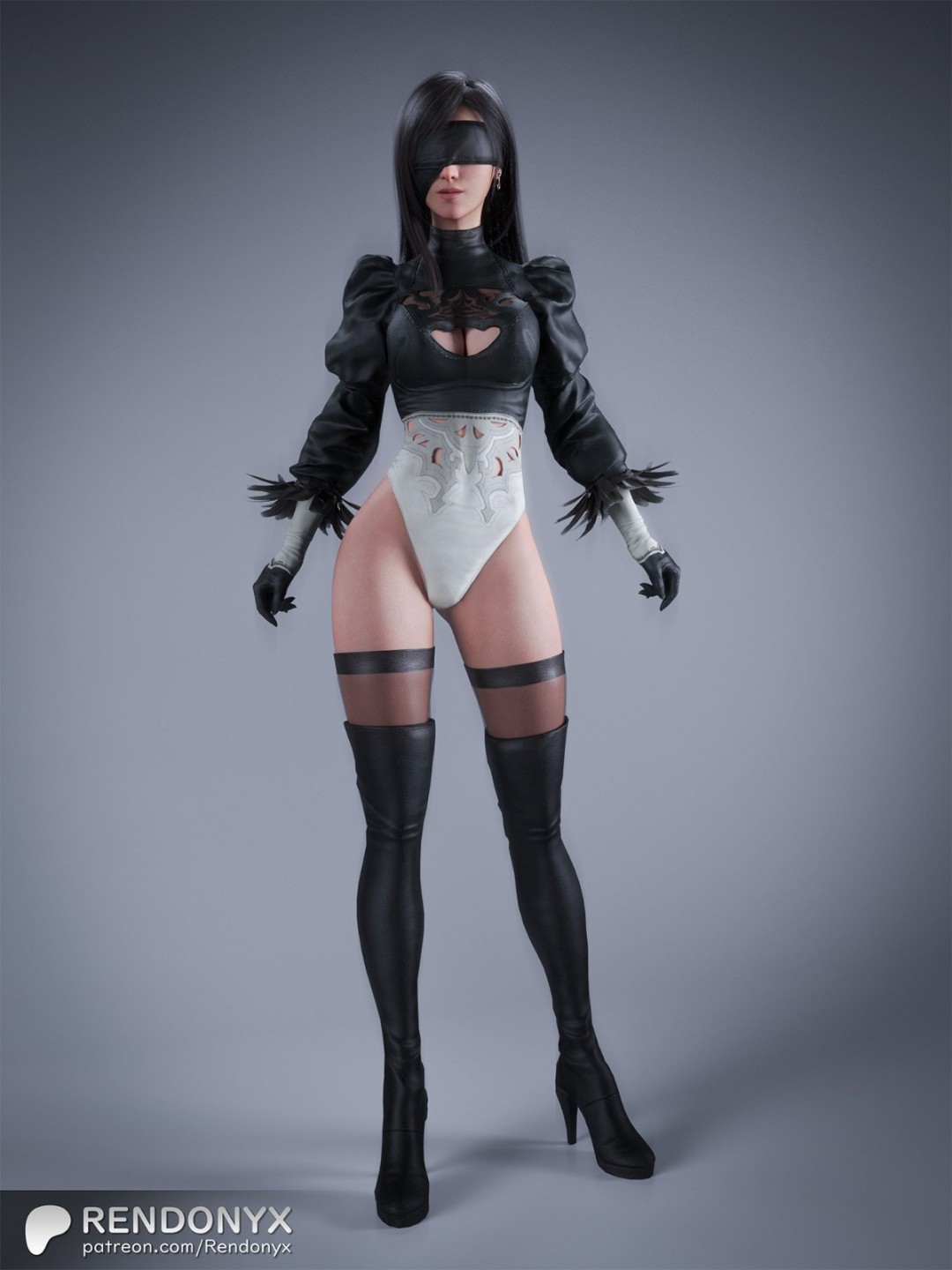 最终幻想大神发生化危机性感内衣图，粉丝求推渲染模型