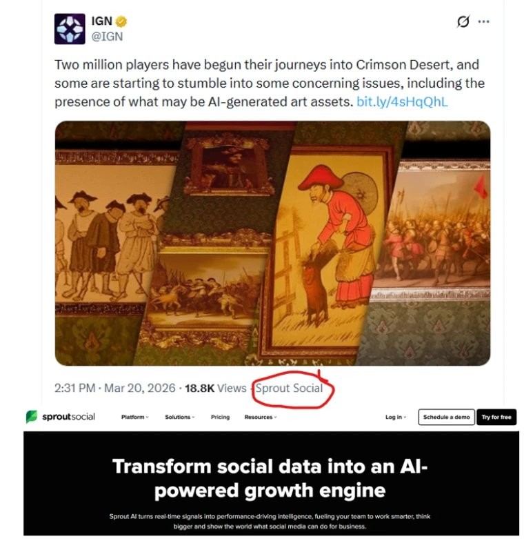 红色沙漠AI作画遭批,IGN自打脸,开发商承诺替换