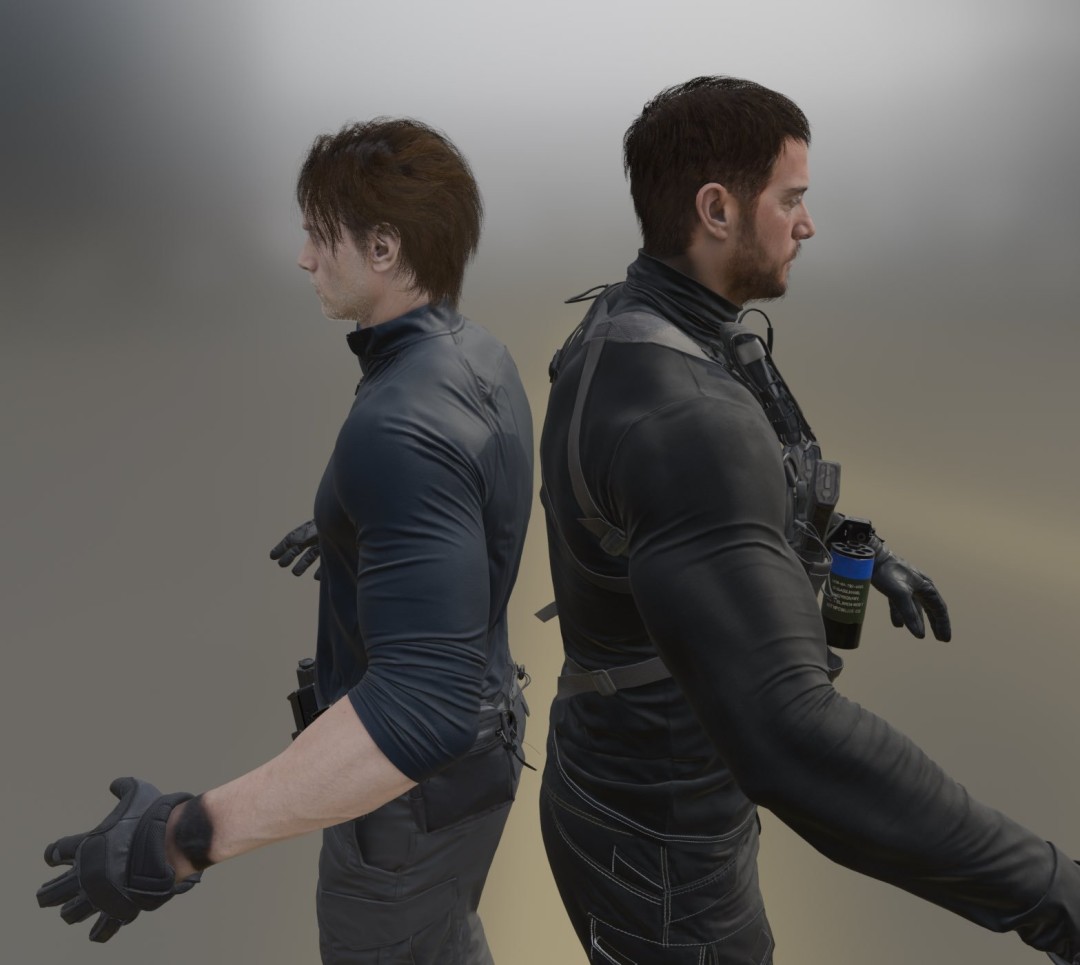 生化危机9克里斯VS里昂肌肉对比，谁更壮？