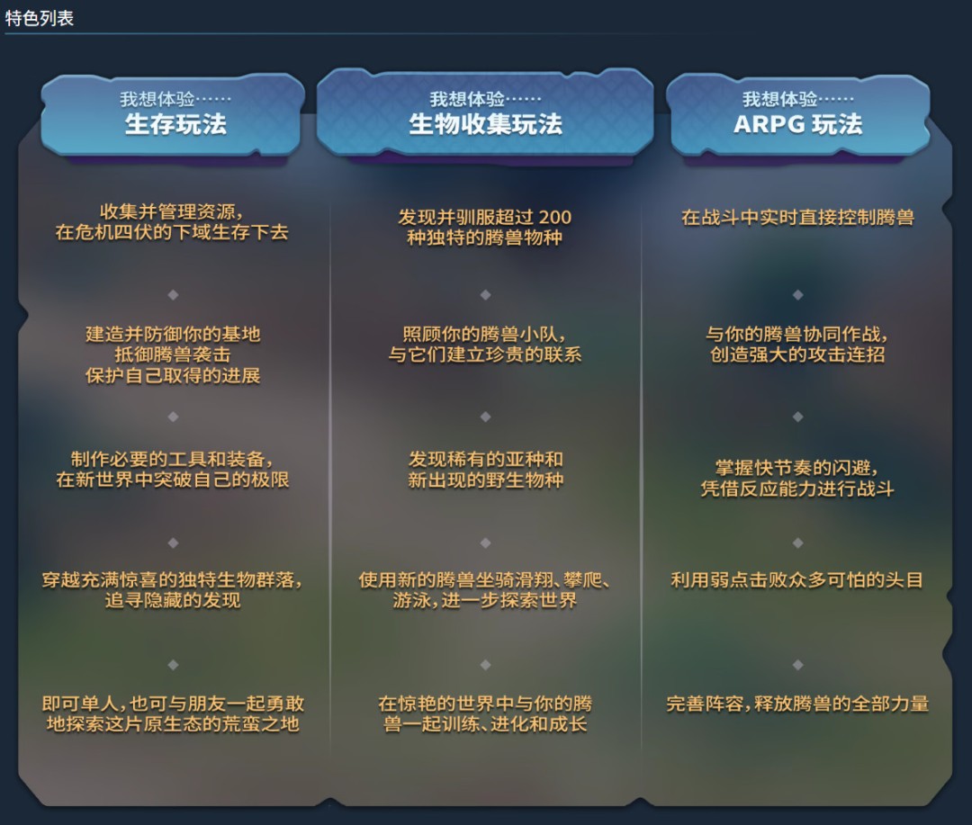 驯兽版幻兽帕鲁?腾兽:Pioneers生存建造,驯服200种生物