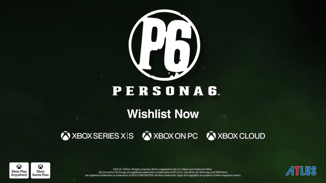 6月8日XBOX发布会公布女神异闻录6,最早2027年下半年发售
