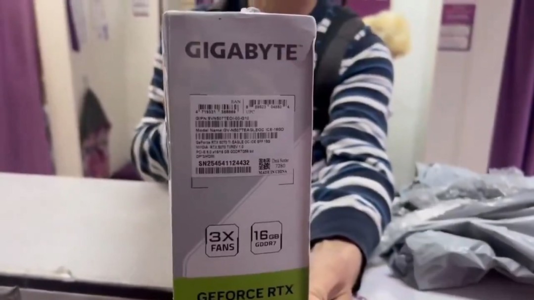 俄罗斯男子买RTX 5070 Ti显卡防被换,此前有人遇类似情况