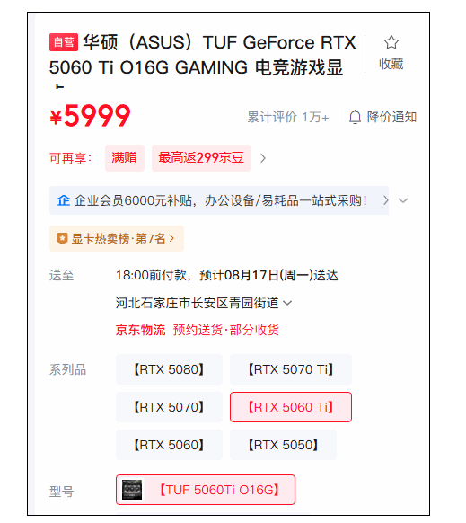 RTX 50显卡暴涨价，5060 Ti溢价88%，买显卡更贵了