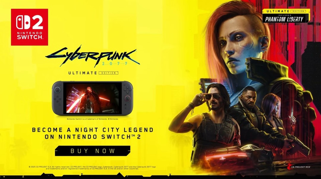 赛博朋克2077Switch 2版已回本盈利，曾卖赢任天堂本家游戏