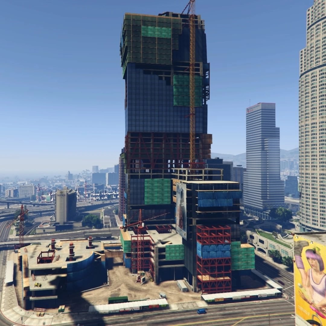 GTA5 13年未完工大楼终于盖好?NoPixel服务器新地图确认