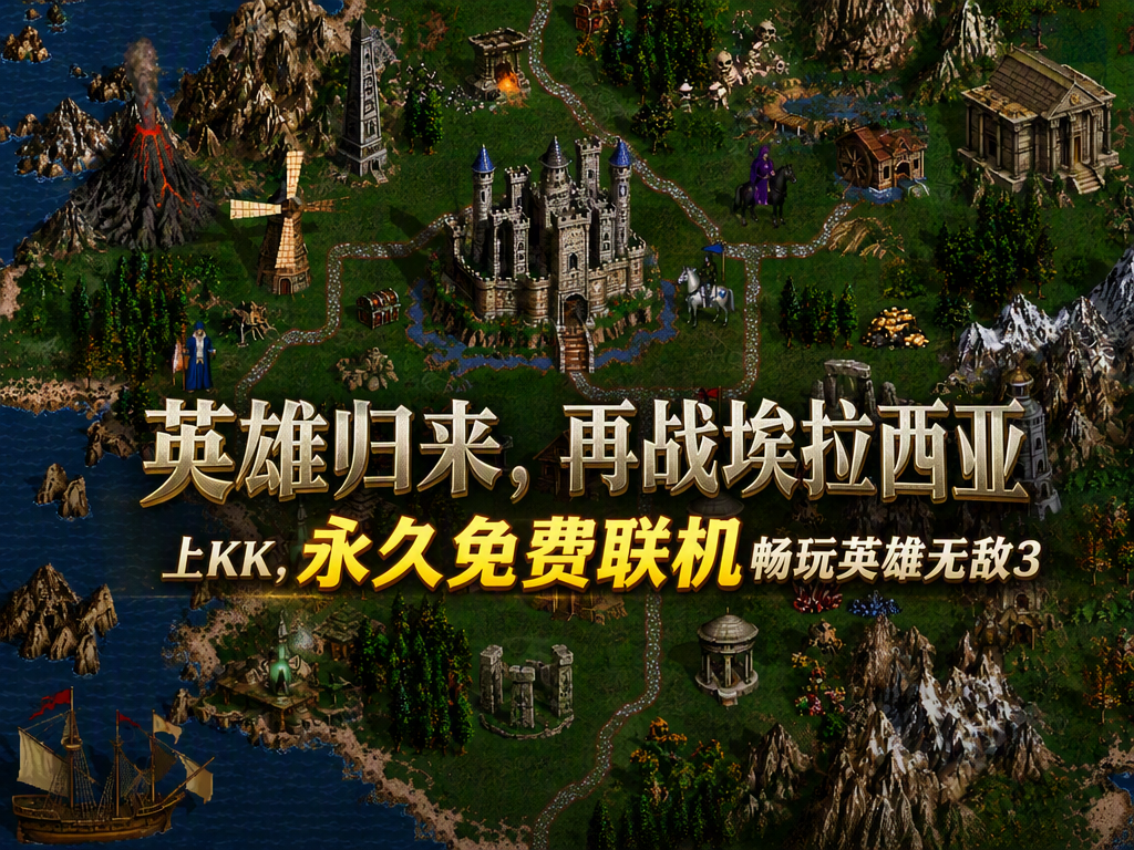 英雄无敌3联机怎么玩？新手入门指南，从版本选择到KK平台组队